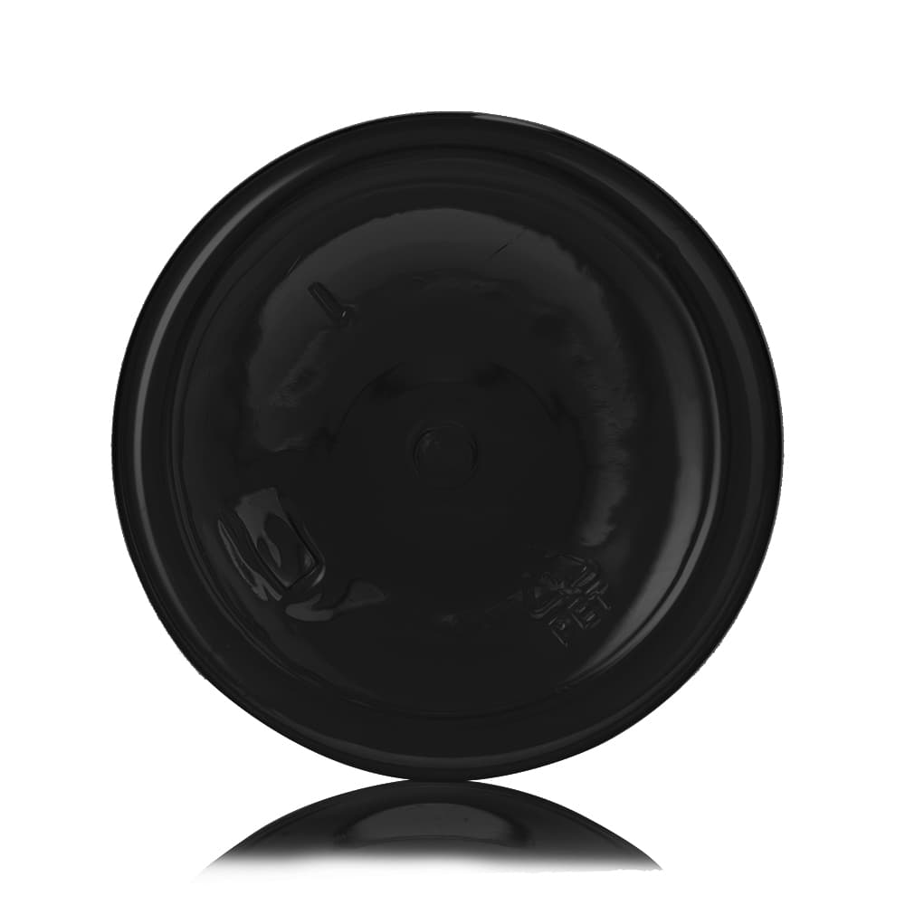 16 oz Black PET Bullet Bottle with 24-410 neck finish - Product image