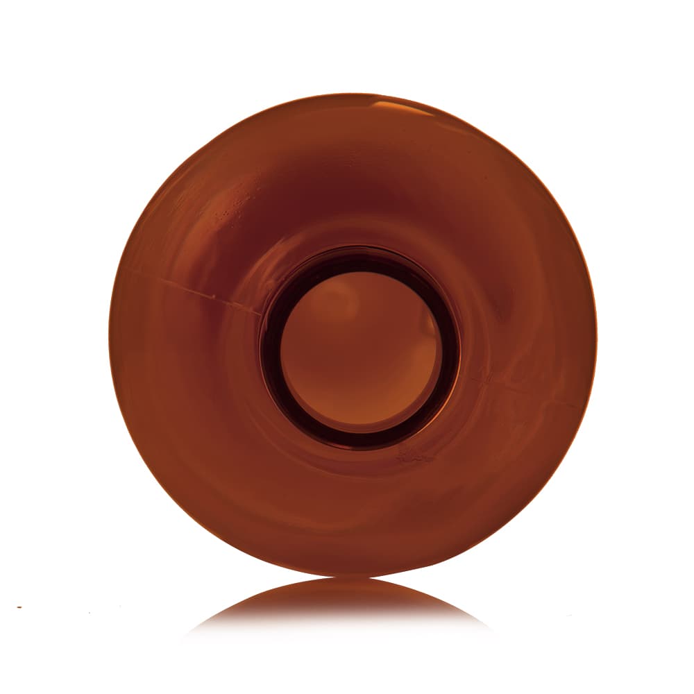 16 oz Amber PET Bullet Bottle with 24-410 neck finish - Product image