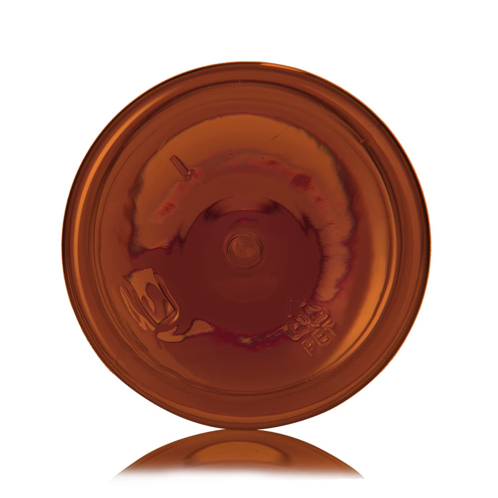 16 oz Amber PET Bullet Bottle with 24-410 neck finish - Product image