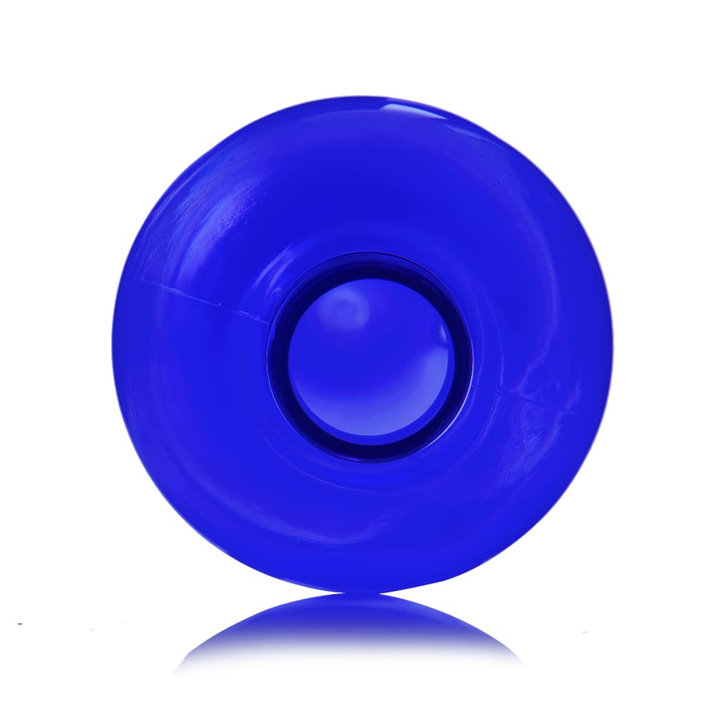 16 oz Blue PET Bullet Bottle with 24-410 neck finish - Product image