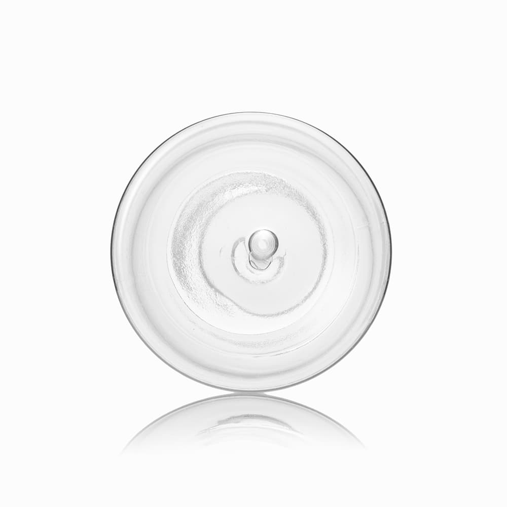 16 oz Clear PET Boston Round Bottle with 28-410 neck finish - Product image