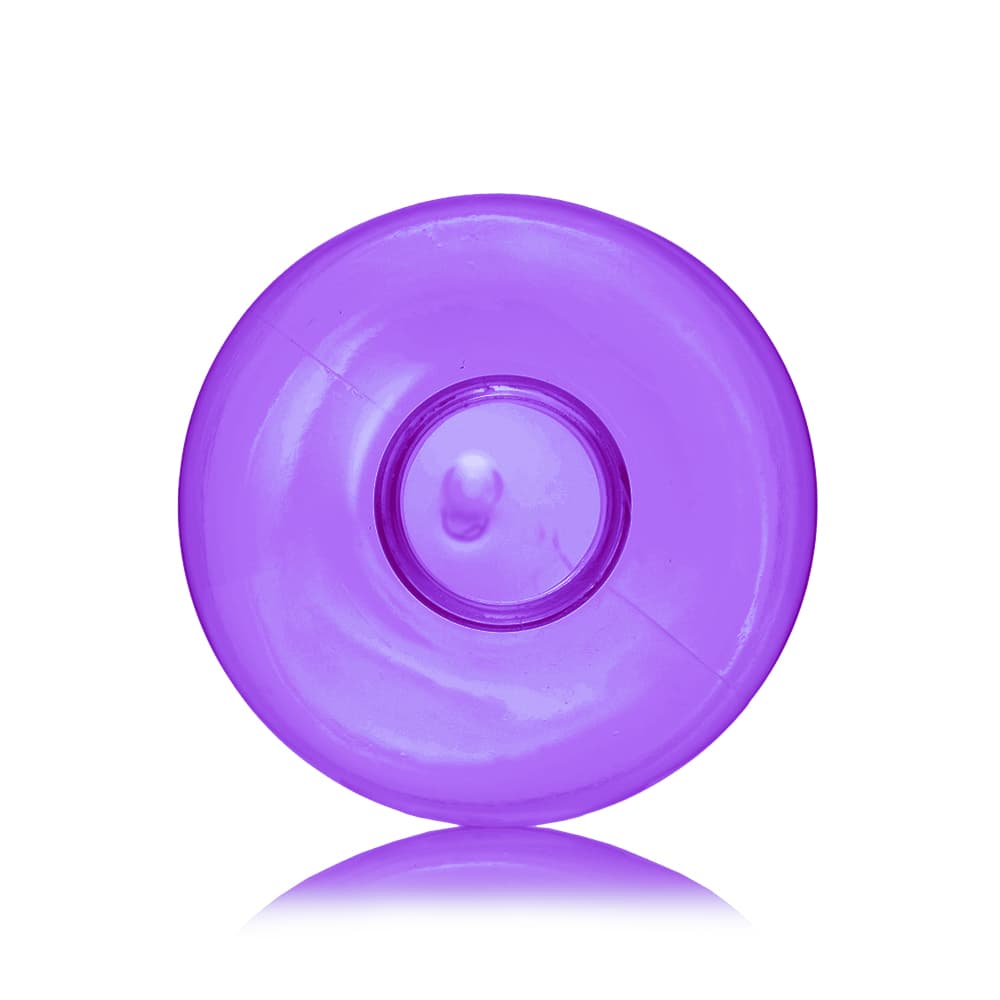 16 oz Purple PET Boston Round Bottle with 28-410 neck finish - Product image