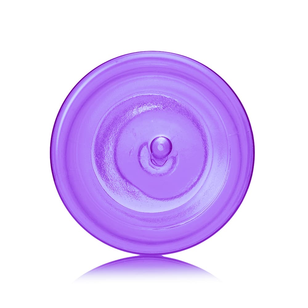 16 oz Purple PET Boston Round Bottle with 28-410 neck finish - Product image