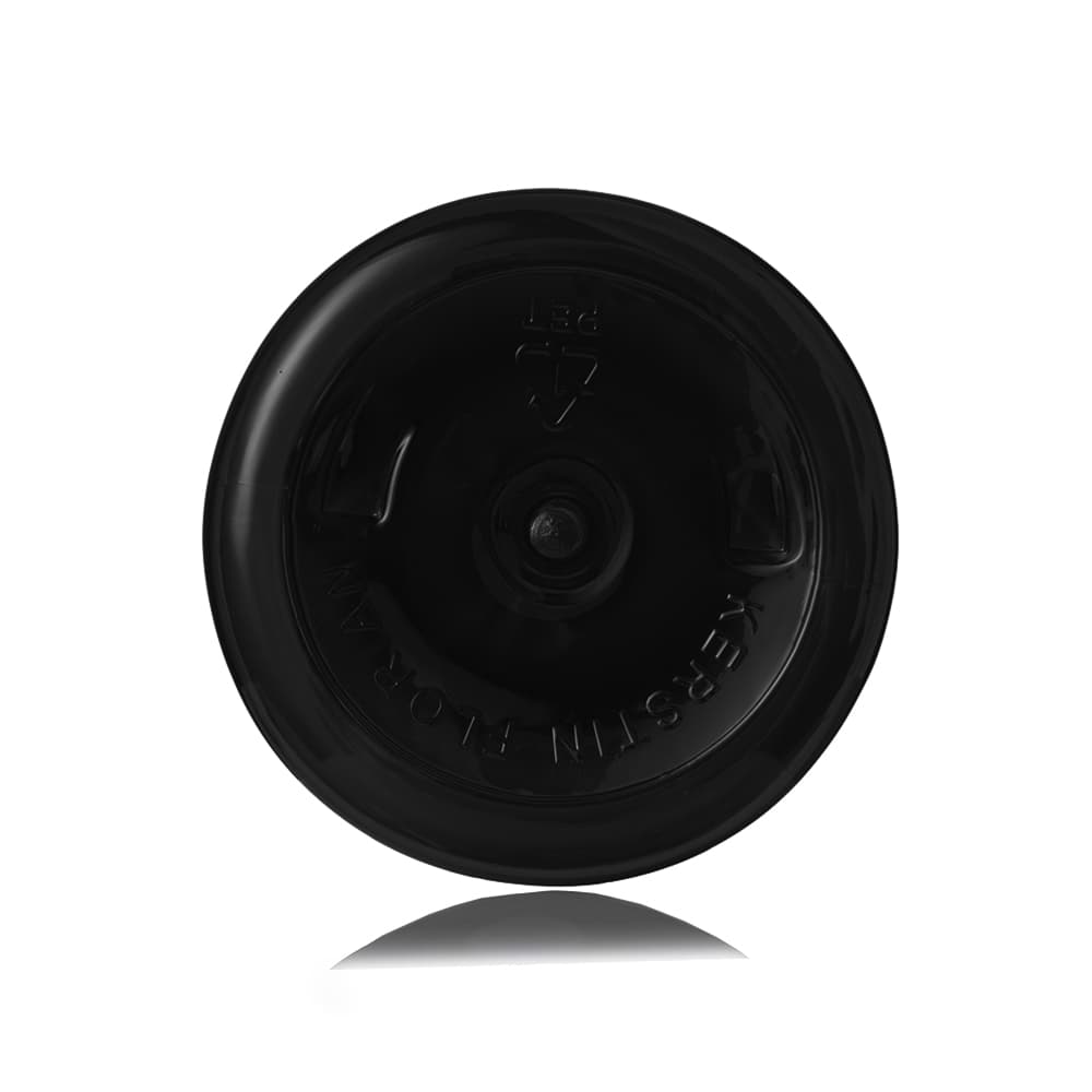 32 oz Black PET Cylinder Round Bottle with 32-400 neck finish - Product image