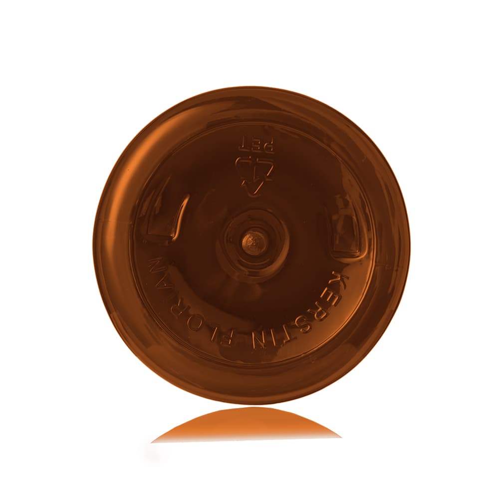 32 oz Amber PET Cylinder Round Bottle with 32-400 neck finish - Product image