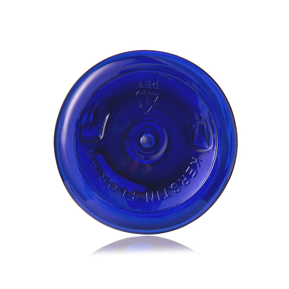 32 oz Blue PET Cylinder Round Bottle with 32-400 neck finish - Product image