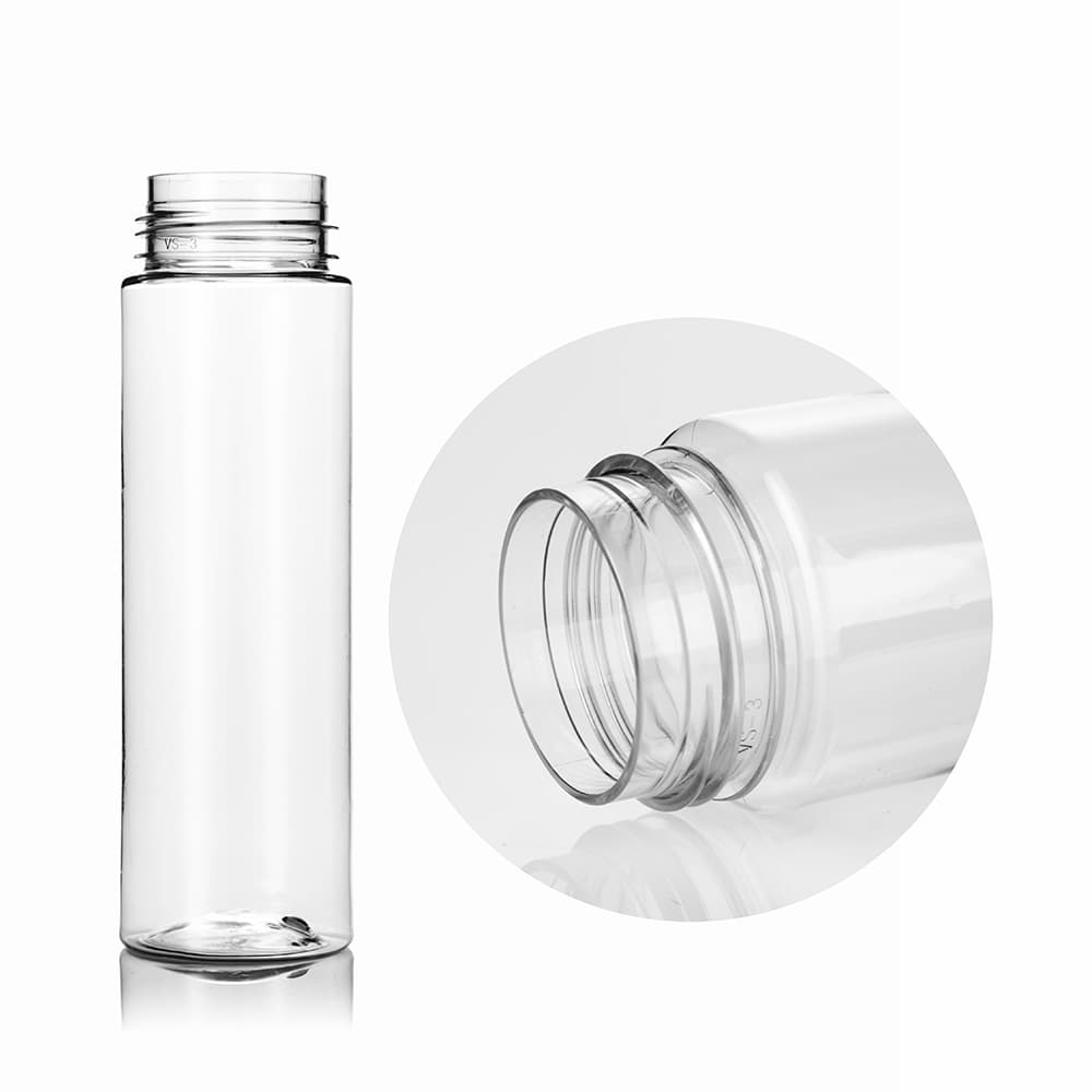 6.5 oz Clear PET Foam Bottle Bottle with 42-410 neck finish - Product image