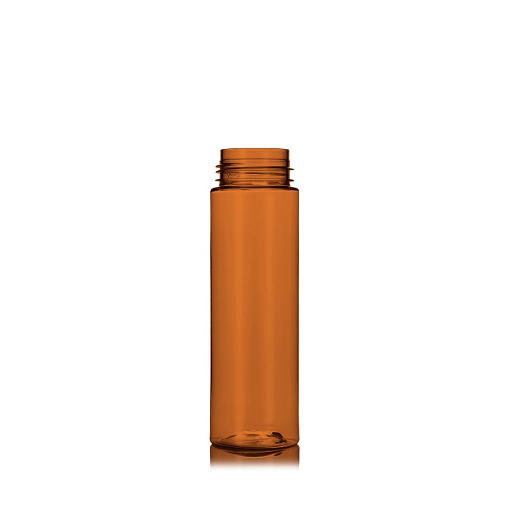 6.5 oz Amber PET Foam Bottle Bottle with 42-410 neck finish - Product image