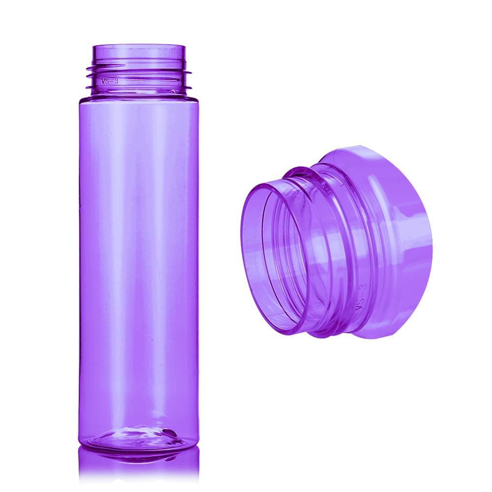 6.5 oz Purple PET Foam Bottle Bottle with 42-410 neck finish - Product image