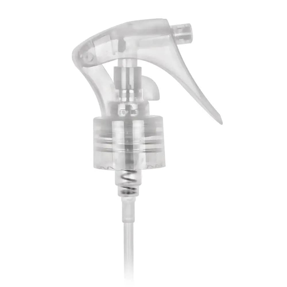 Natural PP Mini Trigger Sprayer with 24-410 neck finish and 5" Dip Tube, 0.25 cc Output - Product image